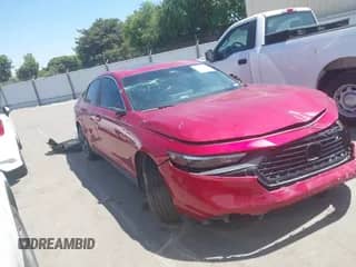 2024 Honda Accord Sport with VIN 1HGCY2F51RA051858, listed as a IAAI auction lot 42466810 with 10,388 mi miles and . Bid and sale history available at DreamBid. Image 1.