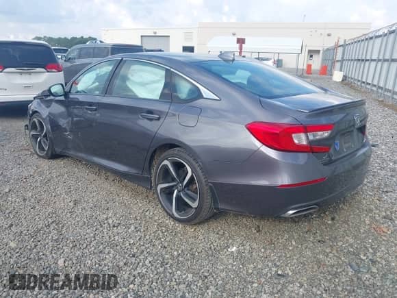2020 Honda Accord Sport with VIN 1HGCV1F37LA140570, listed as a IAAI auction lot 43097260 with 177,000 mi miles and . Bid and sale history available at DreamBid. Image 3.