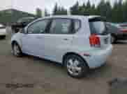 2008 Chevrolet Aveo LS with VIN KL1TD66658B112736, listed as a Copart auction lot 70442995 with Not provided miles and Salvage title. Bid and sale history available at DreamBid. Image 2.