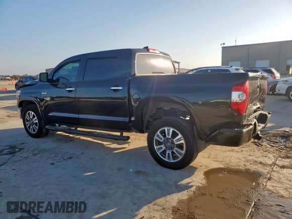 2020 Toyota Tundra Platinum with VIN 5TFGY5F17LX267961, listed as a Copart auction lot 71415535 with 87,585 mi miles and Salvage title. Bid and sale history available at DreamBid. Image 2.