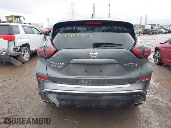 2021 Nissan Murano Platinum with VIN 5N1AZ2DS2MC131710, listed as a IAAI auction lot 41485842 with 74,443 mi miles and . Bid and sale history available at DreamBid. Image 17.