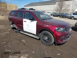2024 Dodge Durango Pursuit с VIN 1C4SDJFT7RC100760, выставлен на аукционе IAAI как лот 41784948 с пробегом 7 265 миль миль и . История ставок и продаж доступна на DreamBid. Изображение 1.