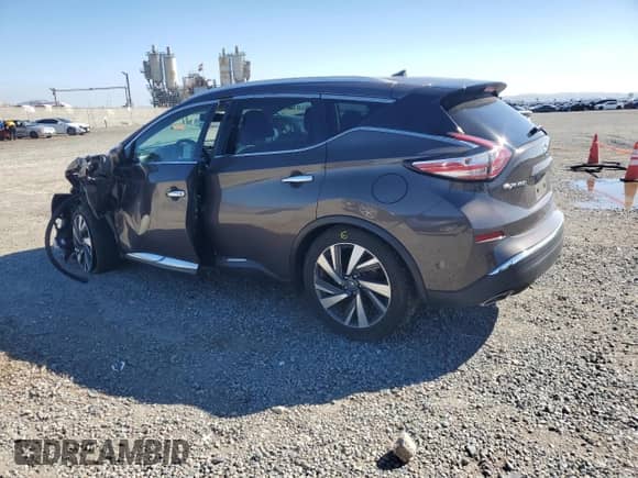 2016 Nissan Murano Platinum с VIN 5N1AZ2MG5GN140647, выставлен на аукционе Copart как лот 81427005 с пробегом 128 643 миль миль и Списание • Salvage title. История ставок и продаж доступна на DreamBid. Изображение 2.