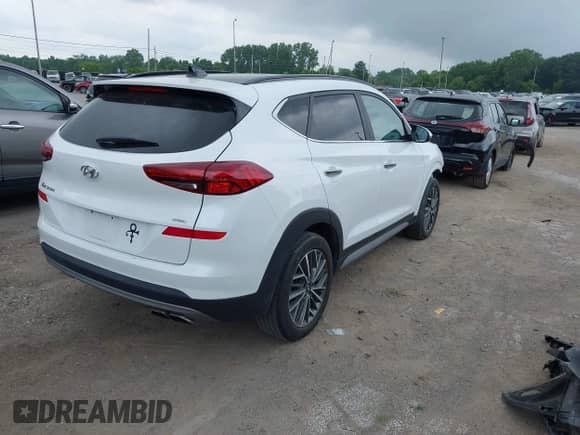 2021 Hyundai Tucson Limited with VIN KM8J3CAL5MU408929, listed as a IAAI auction lot 42651239 with 43,602 mi miles and . Bid and sale history available at DreamBid. Image 4.