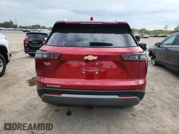 2025 Chevrolet Equinox FWD LT with VIN 3GNAXHEG1SL150121, listed as a Copart auction lot 71527565 with 9,617 mi miles and Salvage title. Bid and sale history available at DreamBid. Image 6.