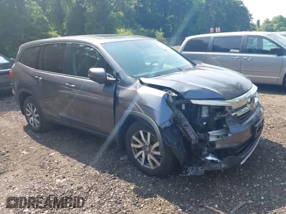 2020 Honda Pilot EX-L z VIN 5FNYF6H59LB029961, wystawiony jako IAAI lot #42552981 z przebiegiem 58 529 mil mil oraz . Historia ofert i sprzedaży dostępna na DreamBid. Obrazek 1.