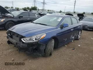 2018 Hyundai Sonata Limited with VIN 5NPE34AF2JH596367, listed as a Copart auction lot 71073195 with 48,277 mi miles and Clean title. Bid and sale history available at DreamBid. Image 1.