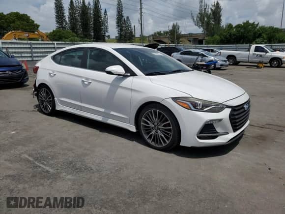 2017 Hyundai Elantra Sport с VIN KMHD04LB8HU355777, выставлен на аукционе Copart как лот 66406075 с пробегом 99 227 миль миль и Списание • Salvage title. История ставок и продаж доступна на DreamBid. Изображение 4.