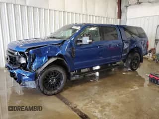 2022 Ford F-250 XL with VIN 1FT7W2B68NEG10863, listed as a Copart auction lot 50136985 with 23,675 mi miles and Clean title. Bid and sale history available at DreamBid. Image 1.