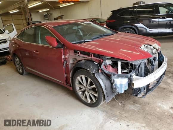 2016 Hyundai Azera with VIN KMHFG4JG5GA513530, listed as a Copart auction lot 63774045 with 96,450 mi miles and Salvage title. Bid and sale history available at DreamBid. Image 4.