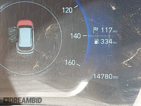 2020 Hyundai Santa Fe Limited with VIN 5NMS53AD1LH289911, listed as a IAAI auction lot 41771089 with 14,780 mi miles and . Bid and sale history available at DreamBid. Image 16.