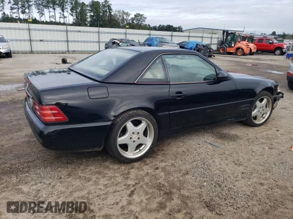2002 Mercedes-Benz SL 500 with VIN WDBFA68F72F203503, listed as a Copart auction lot 49415215 with 107,210 mi miles and Salvage title. Bid and sale history available at DreamBid. Image 3.