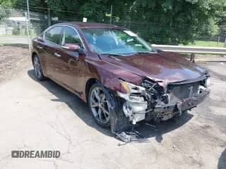 2014 Nissan Maxima S with VIN 1N4AA5AP0EC464475, listed as a IAAI auction lot 42787428 with 167,872 mi miles and . Bid and sale history available at DreamBid. Image 1.