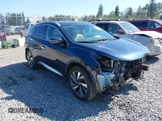 2015 Nissan Murano SL with VIN 5N1AZ2MH0FN262713, listed as a IAAI auction lot 42748162 with 118,295 mi miles and . Bid and sale history available at DreamBid. Image 1.