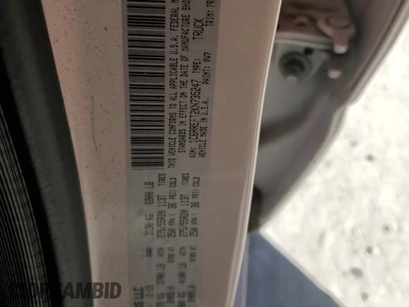 2019 Ram 1500 Big Horn z VIN 1C6RREFT2KN735247, wystawiony jako Copart lot #89540655 z przebiegiem 115 242 mil mil oraz Szkoda całkowita • Salvage title. Historia ofert i sprzedaży dostępna na DreamBid. Obrazek 12.