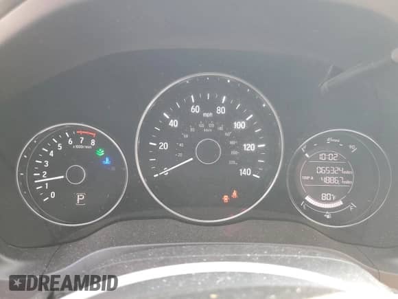 2021 Honda HR-V LX with VIN 3CZRU5H37MM716480, listed as a Copart auction lot 70750425 with 65,324 mi miles and Salvage title. Bid and sale history available at DreamBid. Image 9.