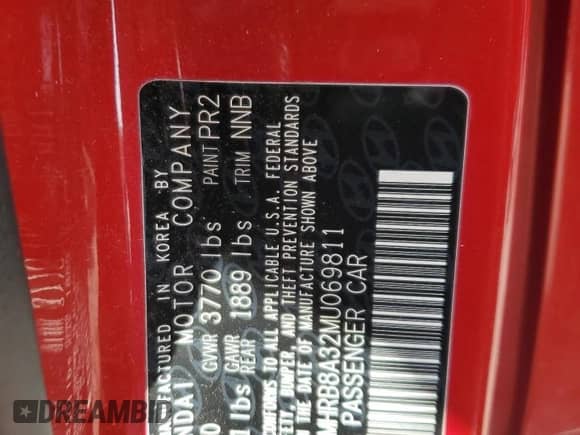 2021 Hyundai Venue SE с VIN KMHRB8A32MU069811, выставлен на аукционе Copart как лот 81488385 с пробегом 76 509 миль миль и Списание • Salvage title. История ставок и продаж доступна на DreamBid. Изображение 14.