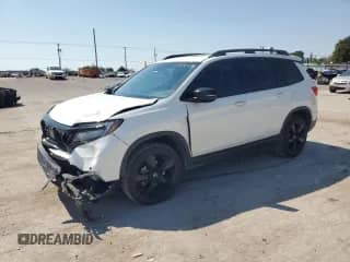 2021 Honda Passport Elite with VIN 5FNYF8H07MB010830, listed as a Copart auction lot 81184425 with 50,644 mi miles and Salvage title. Bid and sale history available at DreamBid. Image 1.