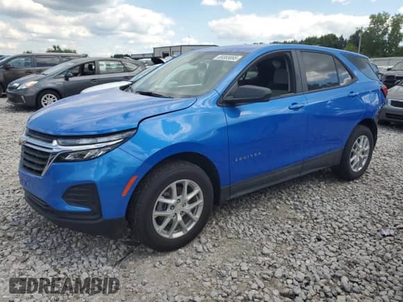 2024 Chevrolet Equinox LS z VIN 3GNAXSEG3RL210360, wystawiony jako Copart lot #69365895 z przebiegiem 12 896 mil mil oraz Szkoda całkowita • Salvage title. Historia ofert i sprzedaży dostępna na DreamBid. Obrazek 1.