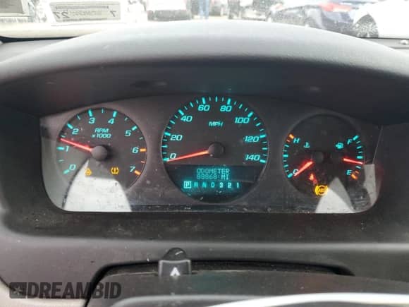 2010 Chevrolet Impala LS с VIN 2G1WA5EN6A1220346, выставлен на аукционе Copart как лот 85087835 с пробегом 88 868 миль миль и Списание • Salvage title. История ставок и продаж доступна на DreamBid. Изображение 9.