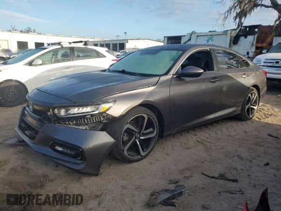 2018 Honda Accord Sport with VIN 1HGCV1E30JA025503, listed as a Copart auction lot 80267204 with 89,119 mi miles and Clean title. Bid and sale history available at DreamBid. Image 1.