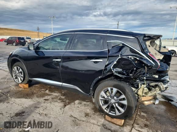 2015 Nissan Murano SL with VIN 5N1AZ2MH6FN200412, listed as a Copart auction lot 80535165 with 69,993 mi miles and Salvage title. Bid and sale history available at DreamBid. Image 2.