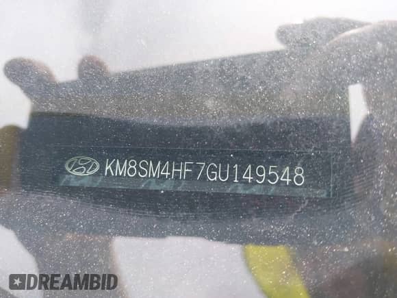 2016 Hyundai Santa Fe SE with VIN KM8SM4HF7GU149548, listed as a IAAI auction lot 42500442 with 137,032 mi miles and . Bid and sale history available at DreamBid. Image 18.