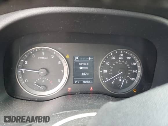 2016 Hyundai Tucson Sport with VIN KM8J3CA20GU163713, listed as a Copart auction lot 82333385 with 102,369 mi miles and Salvage title. Bid and sale history available at DreamBid. Image 9.