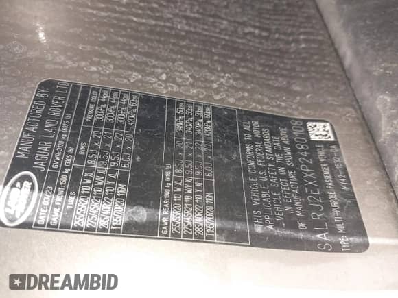 2023 Land Rover Discovery S с VIN SALRJ2EXXP2480108, выставлен на аукционе IAAI как лот 42743589 с пробегом 34 256 миль миль и . История ставок и продаж доступна на DreamBid. Изображение 9.