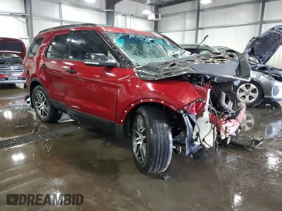 2017 Ford Explorer Sport with VIN 1FM5K8GT2HGA02135, listed as a Copart auction lot 80476495 with 111,160 mi miles and Non repairable. Bid and sale history available at DreamBid. Image 4.