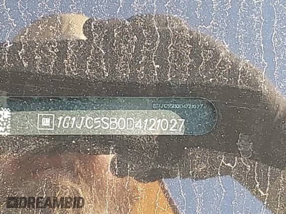 2013 Chevrolet Sonic LT с VIN 1G1JC5SB0D4121027, выставлен на аукционе IAAI как лот 43148473 с пробегом 150 457 миль миль и . История ставок и продаж доступна на DreamBid. Изображение 12.