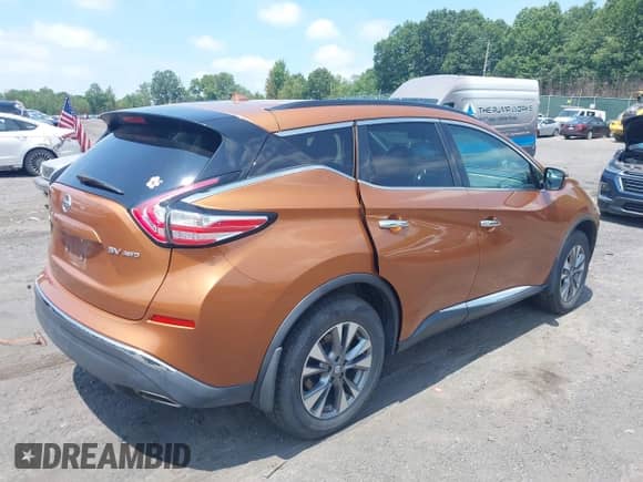 2015 Nissan Murano SL with VIN 5N1AZ2MH4FN254159, listed as a IAAI auction lot 42829778 with 96,594 mi miles and . Bid and sale history available at DreamBid. Image 4.