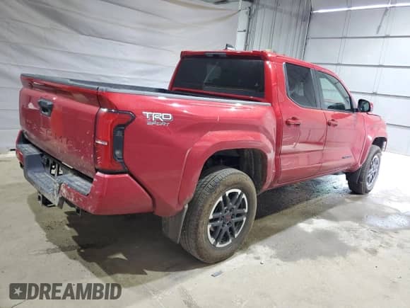 2024 Toyota Tacoma SR5 with VIN 3TYLB5JN8RT009946, listed as a Copart auction lot 62563025 with 17,752 mi miles and Salvage title. Bid and sale history available at DreamBid. Image 3.