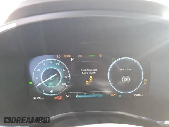 2023 Hyundai Santa Fe Blue с VIN 5NMS2DA10PH017540, выставлен на аукционе Copart как лот 55327605 с пробегом 26 048 миль миль и Списание • Salvage title. История ставок и продаж доступна на DreamBid. Изображение 9.