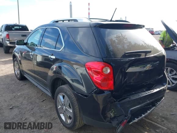 2014 Chevrolet Equinox LTZ with VIN 2GNALDEK7E6295424, listed as a IAAI auction lot 43372279 with 92,033 mi miles and . Bid and sale history available at DreamBid. Image 3.