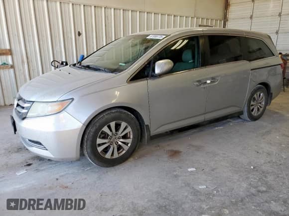 2014 Honda Odyssey EX с VIN 5FNRL5H49EB076439, выставлен на аукционе Copart как лот 67089735 с пробегом 153 299 миль миль и Чистый • Clean title. История ставок и продаж доступна на DreamBid. Изображение 1.