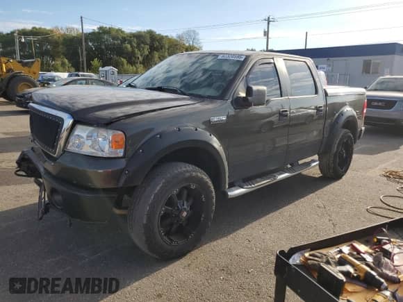 2008 Ford F-150 XLT с VIN 1FTPW14V78FA43154, выставлен на аукционе Copart как лот 82320595 с пробегом 109 171 миль миль и На запчасти • Non repairable. История ставок и продаж доступна на DreamBid. Изображение 1.