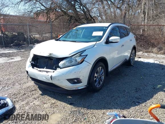 2015 Nissan Murano S with VIN 5N1AZ2MH9FN230424, listed as a IAAI auction lot 41661722 with 104,475 mi miles and . Bid and sale history available at DreamBid. Image 2.