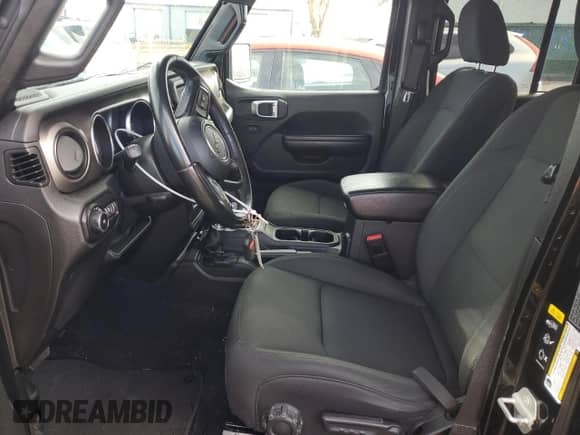 2021 Jeep Wrangler Unlimited Sport with VIN 1C4HJXDG5MW509925, listed as a Copart auction lot 56345885 with 25,549 mi miles and Salvage title. Bid and sale history available at DreamBid. Image 7.