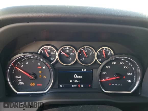 2022 Chevrolet Silverado 1500 Custom Trail Boss z VIN 3GCPYCEK3NG173338, wystawiony jako Copart lot #75221534 z przebiegiem 37 901 mil mil oraz Szkoda całkowita • Salvage title. Historia ofert i sprzedaży dostępna na DreamBid. Obrazek 9.