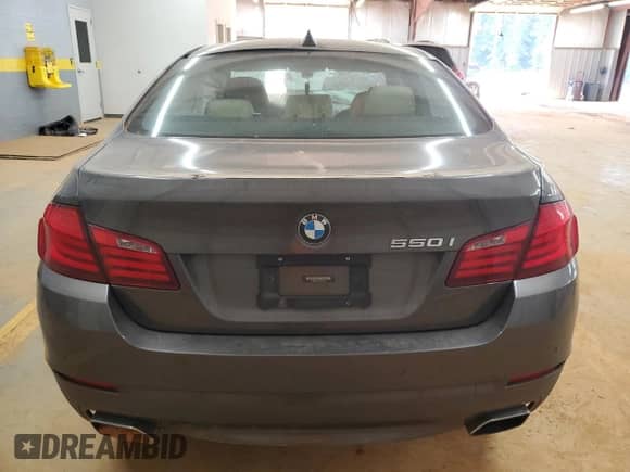 2012 BMW 5 Series 550i xDrive with VIN WBAFU9C58CC787919, listed as a Copart auction lot 82092365 with Not provided miles and Salvage title. Bid and sale history available at DreamBid. Image 6.