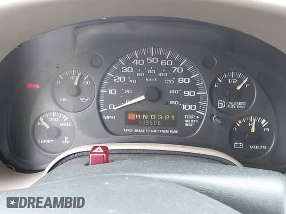 2003 Chevrolet Astro с VIN 1GNDM19X53B125104, выставлен на аукционе IAAI как лот 42906781 с пробегом 113 606 миль миль и . История ставок и продаж доступна на DreamBid. Изображение 7.
