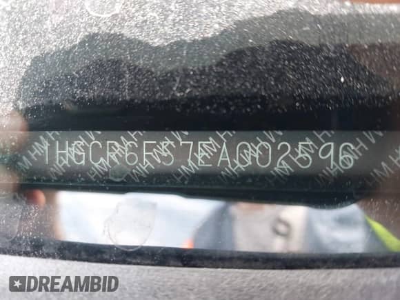 2014 Honda Accord EX-L with VIN 1HGCR6F57EA002596, listed as a IAAI auction lot 42582289 with 141,774 mi miles and . Bid and sale history available at DreamBid. Image 16.