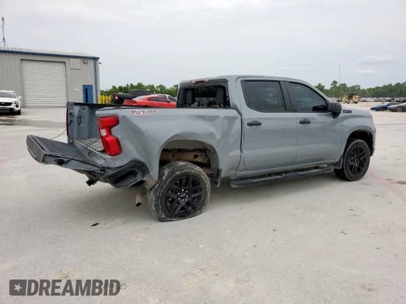 2024 Chevrolet Silverado 1500 Custom Trail Boss with VIN 3GCPDCEK3RG145363, listed as a Copart auction lot 66940325 with 41,557 mi miles and Clean title. Bid and sale history available at DreamBid. Image 3.