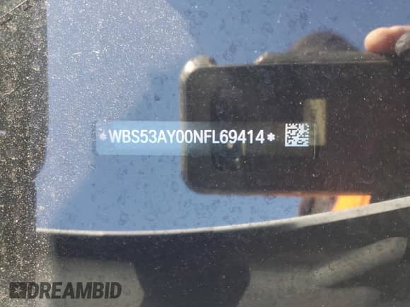 2022 BMW M3 с VIN WBS53AY00NFL69414, выставлен на аукционе Copart как лот 49531325 с пробегом 20 837 миль миль и Списание • Salvage title. История ставок и продаж доступна на DreamBid. Изображение 15.