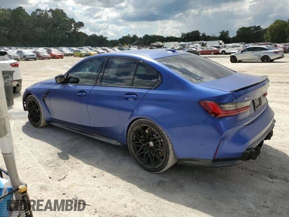 2023 BMW M3 Competition xDrive z VIN WBS43AY07PFP16736, wystawiony jako Copart lot #81486875 z przebiegiem 28 785 mil mil oraz Szkoda całkowita • Salvage title. Historia ofert i sprzedaży dostępna na DreamBid. Obrazek 2.