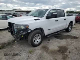 2025 Ram 1500 Warlock with VIN 1C6SRFGP2SN543772, listed as a Copart auction lot 69776535 with 27,959 mi miles and Salvage title. Bid and sale history available at DreamBid. Image 1.