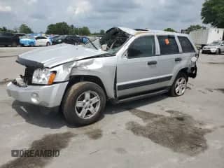 2005 Jeep Grand Cherokee Laredo with VIN 1J4HS48N05C536435, listed as a Copart auction lot 55150685 with Not provided miles and Salvage title. Bid and sale history available at DreamBid. Image 1.