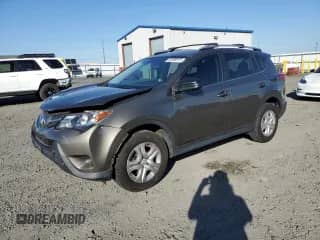 2015 Toyota RAV4 LE with VIN JTMBFREV9FD125919, listed as a Copart auction lot 85890815 with 114,824 mi miles and Salvage title. Bid and sale history available at DreamBid. Image 1.