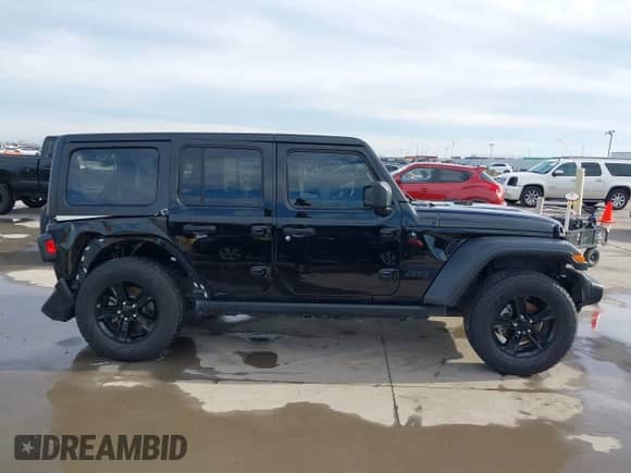 2021 Jeep Wrangler Unlimited Sport S with VIN 1C4HJXDN0MW817146, listed as a IAAI auction lot 41459993 with 20,367 mi miles and . Bid and sale history available at DreamBid. Image 13.